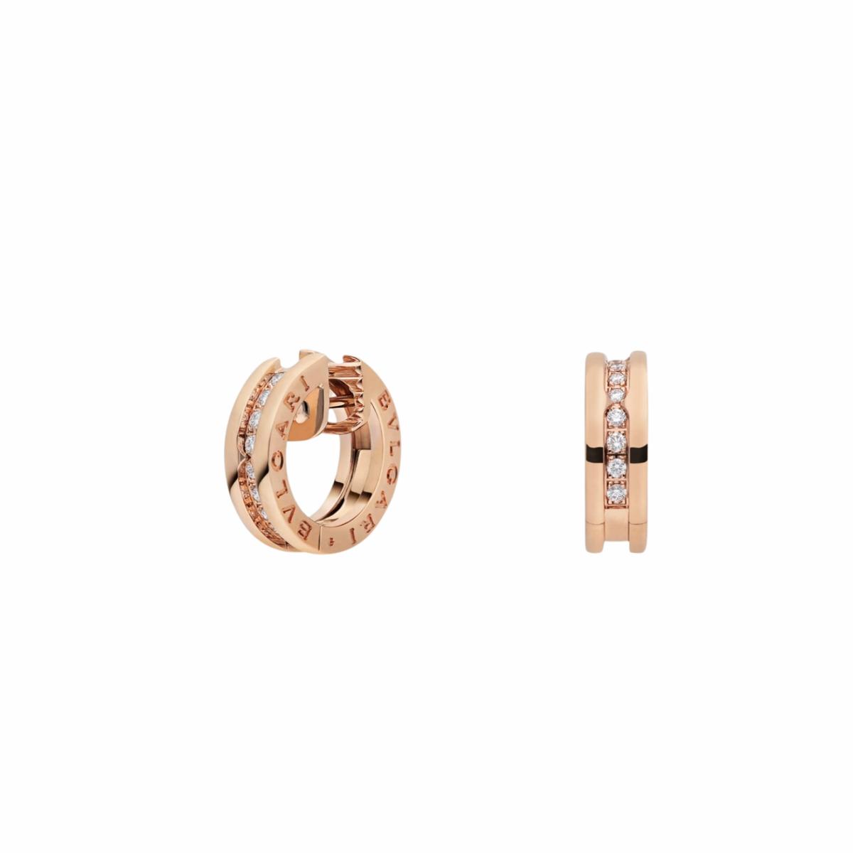 Bvlgari B.zero1 Boucles d'oreilles Or rose pour femmes 348036