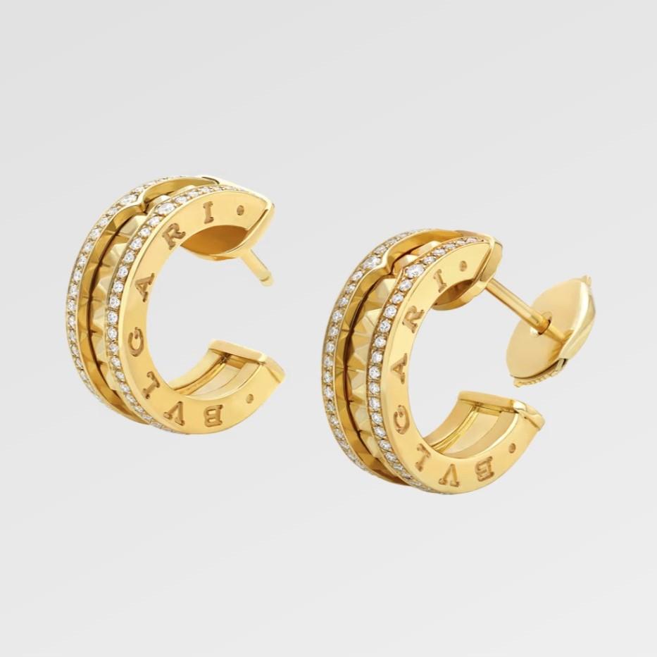 Bvlgari B.zero1 Boucles d'oreilles Or jaune pour femmes 357918