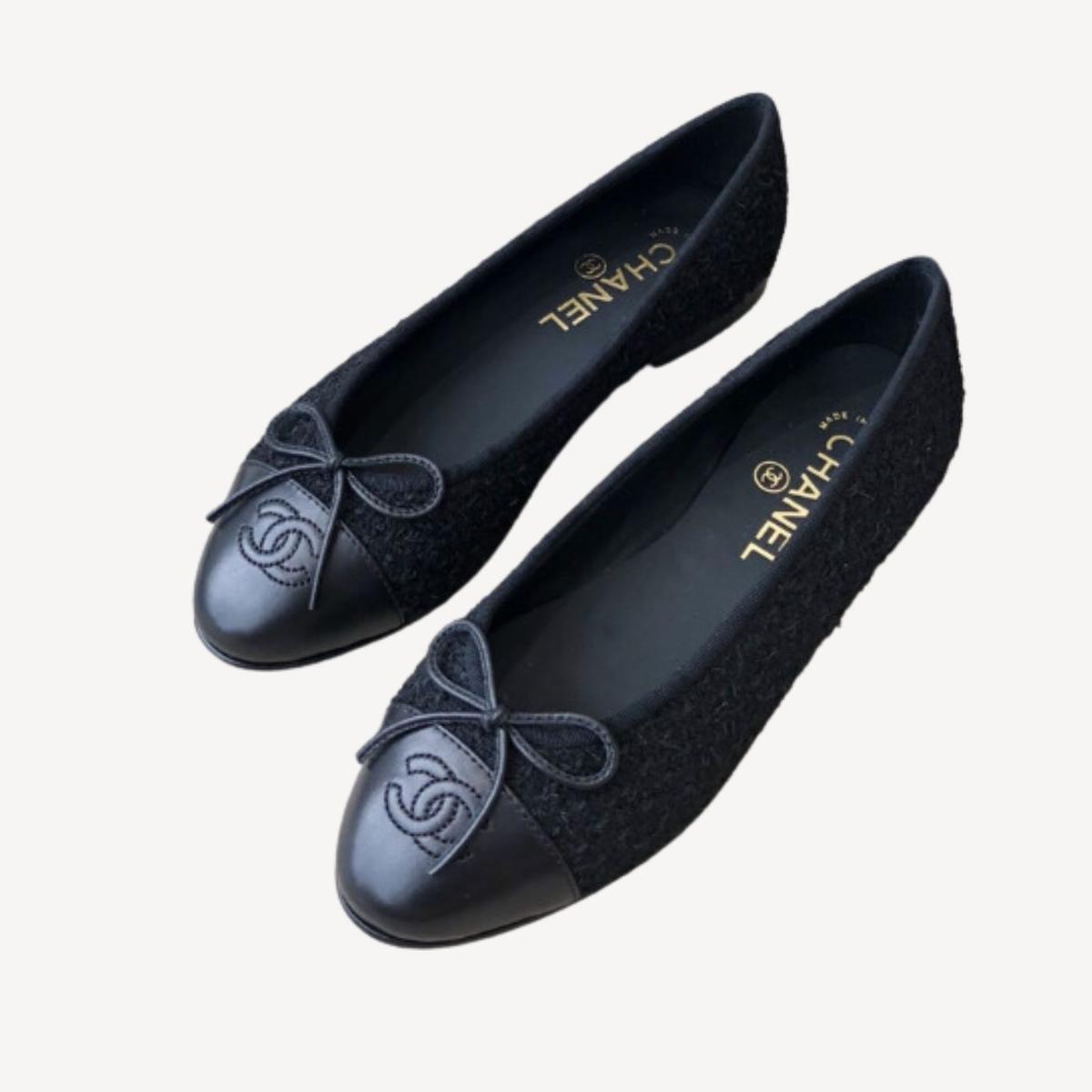 Chanel Ballet Flats Noir pour les femmes