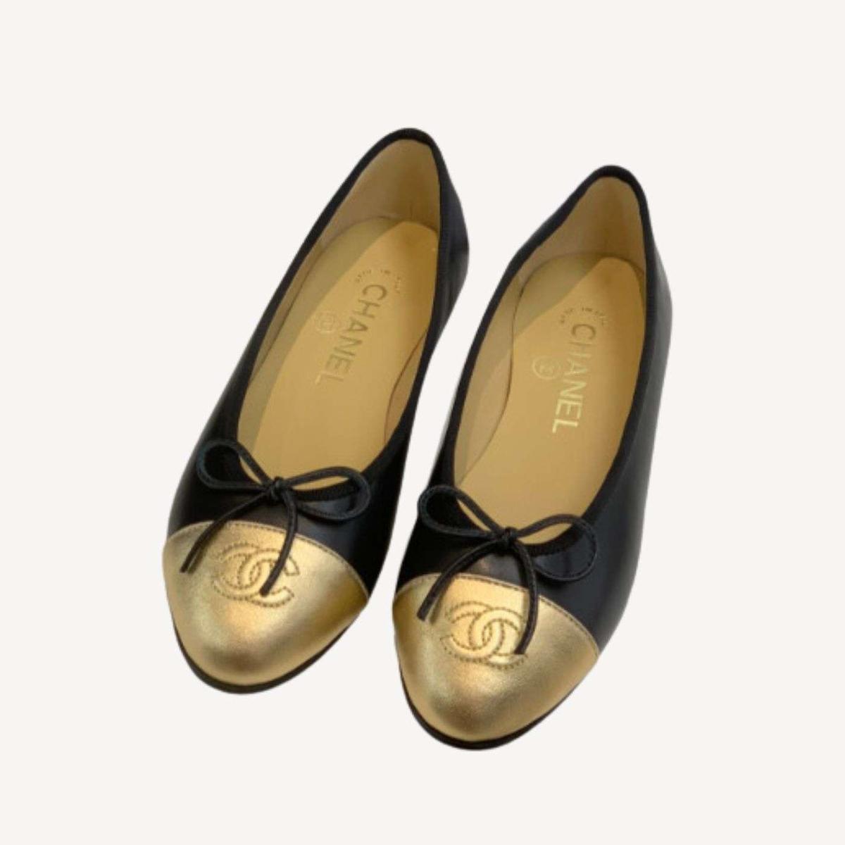 Chanel Ballet Flats Noir pour les femmes