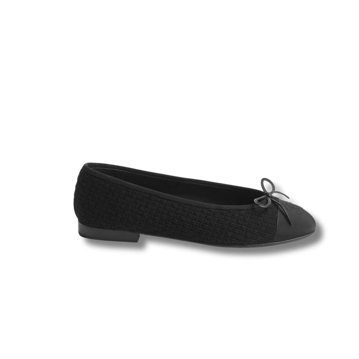 Chanel Ballet Flats Noir Pour Femmes G02819 B17929 94305