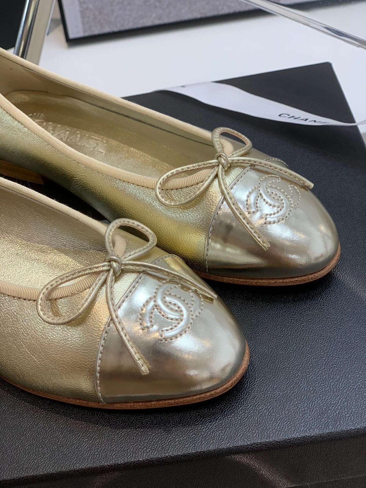 Chanel Ballet Flats Or pour les femmes