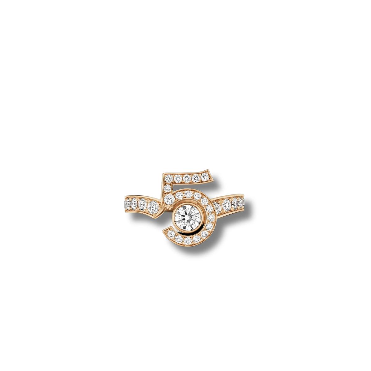 Chanel Eternal N°5 Ring Beige Gold For Women J12407