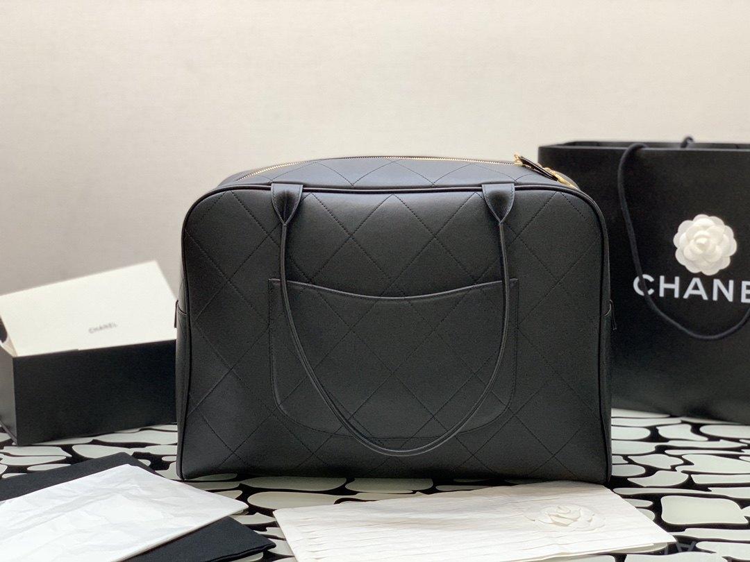 Sac de bowling Chanel Maxi noir pour femmes 45cm / 17.7in -