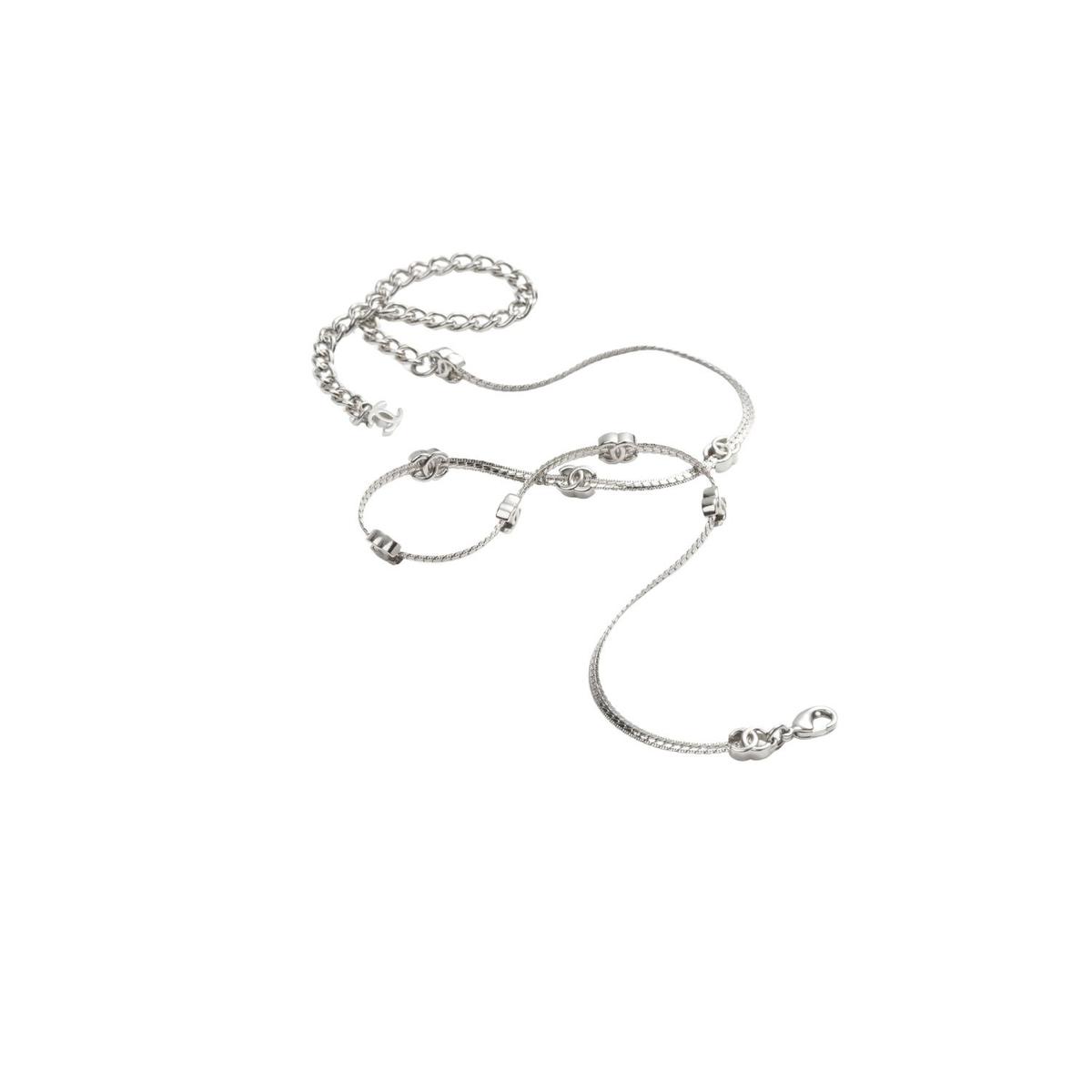 Collier Chanel Argent pour femmes ABE254 B18058 NZS81