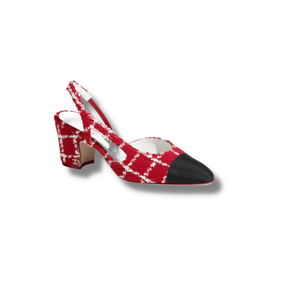 Chanel Slingbacks Rouge pour les femmes