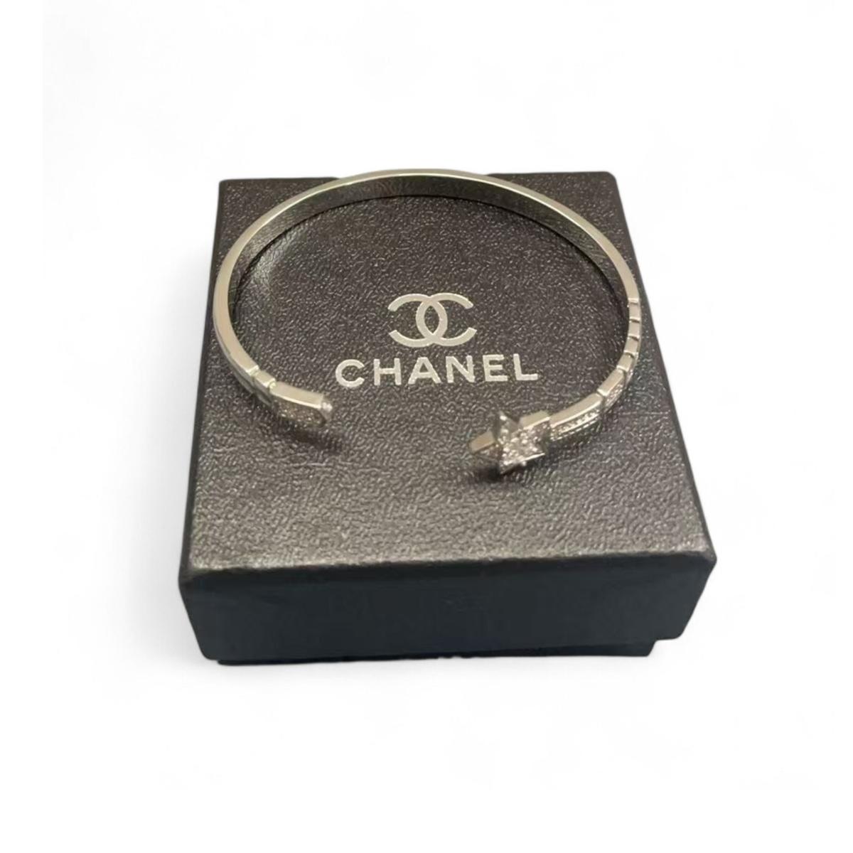 Comète Chevron Bracelet Or Blanc pour femmes