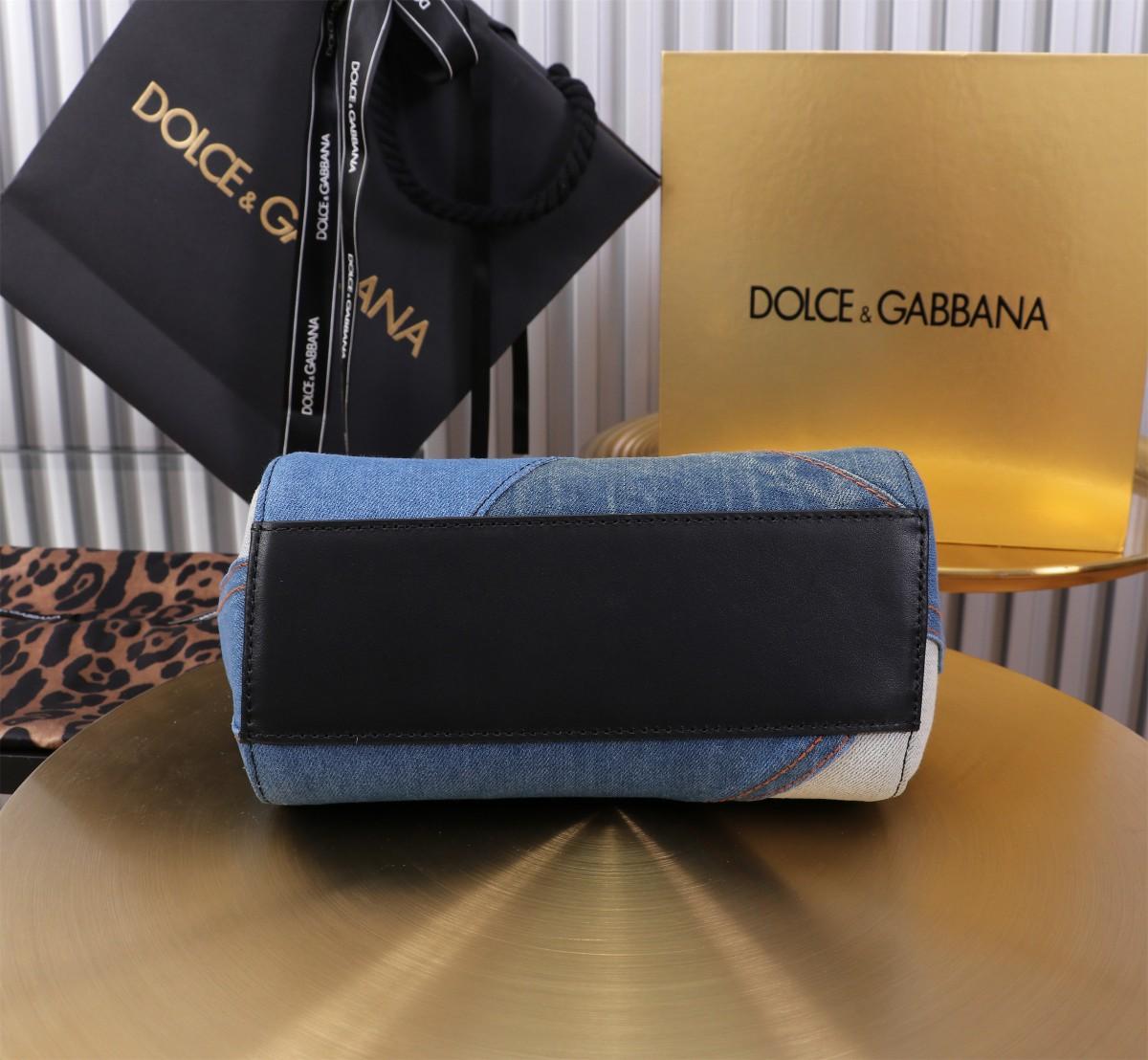 Dolce &amp; Gabbana Sac à main en Sicile Bleu pour femmes 7.9in/20cm