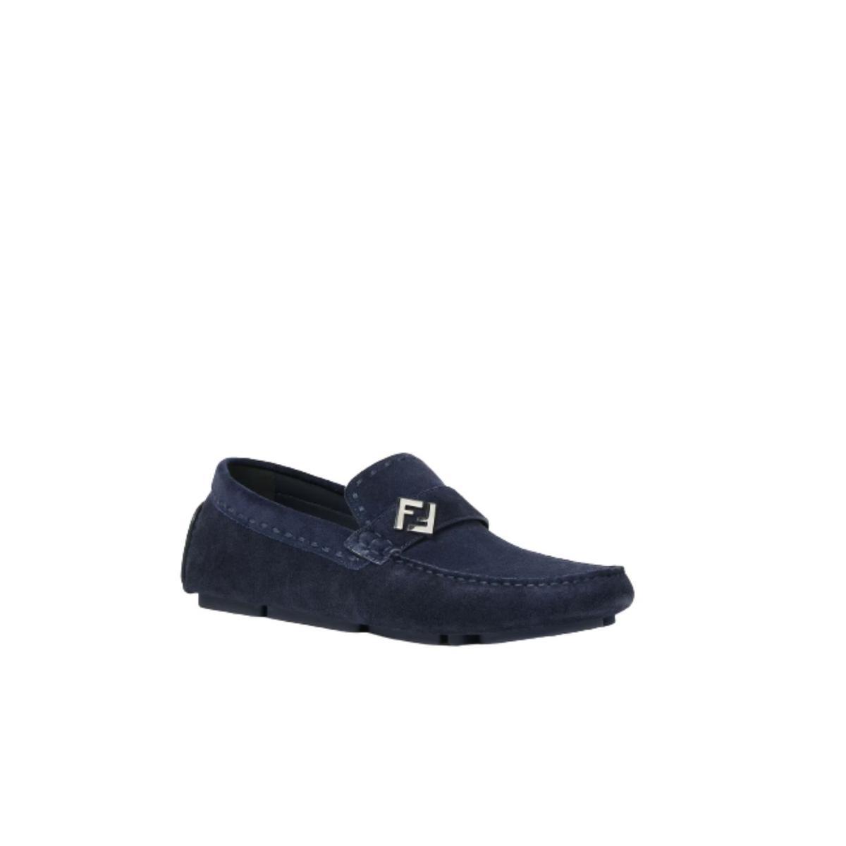 Conducteurs Fendi Loafer Bleu Marine pour hommes