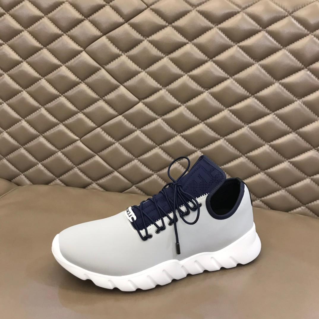 Fendi FD Faster Trainers Gris pour les hommes