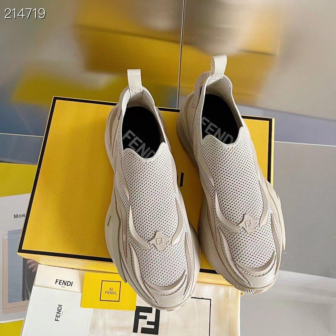 Fendi Flow Beige Sneakers For Men 7E1504AHI8F0EJB