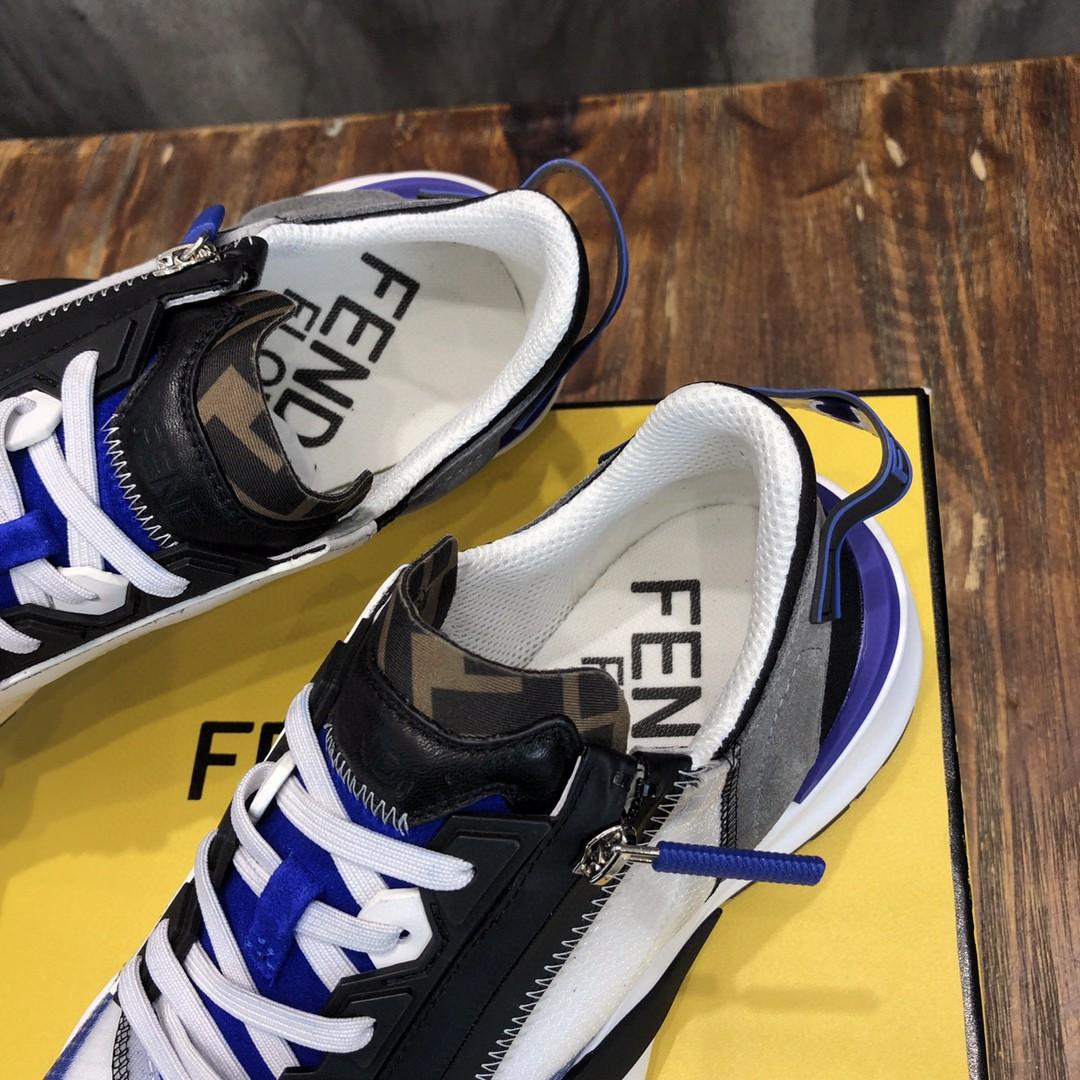 Fendi Flow Sneakers Blue For Men 7E1453