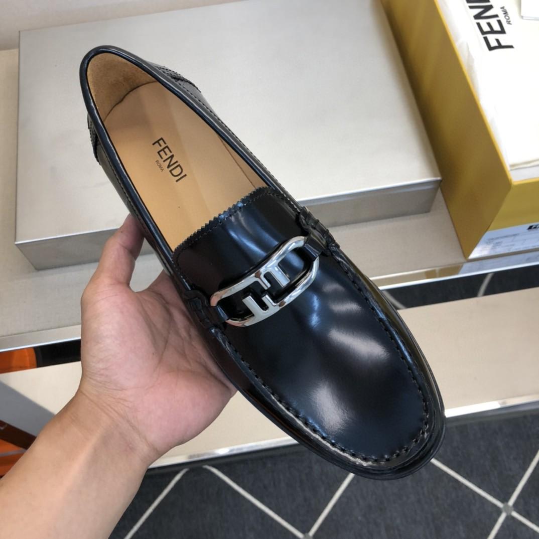 Fendi Force Black Loafers For Men