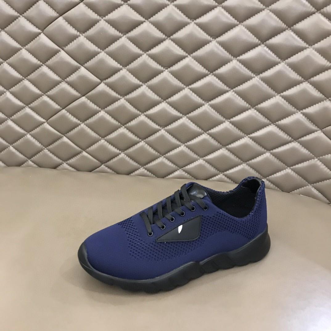 Fendi Force Dark Blue Sneakers For Men