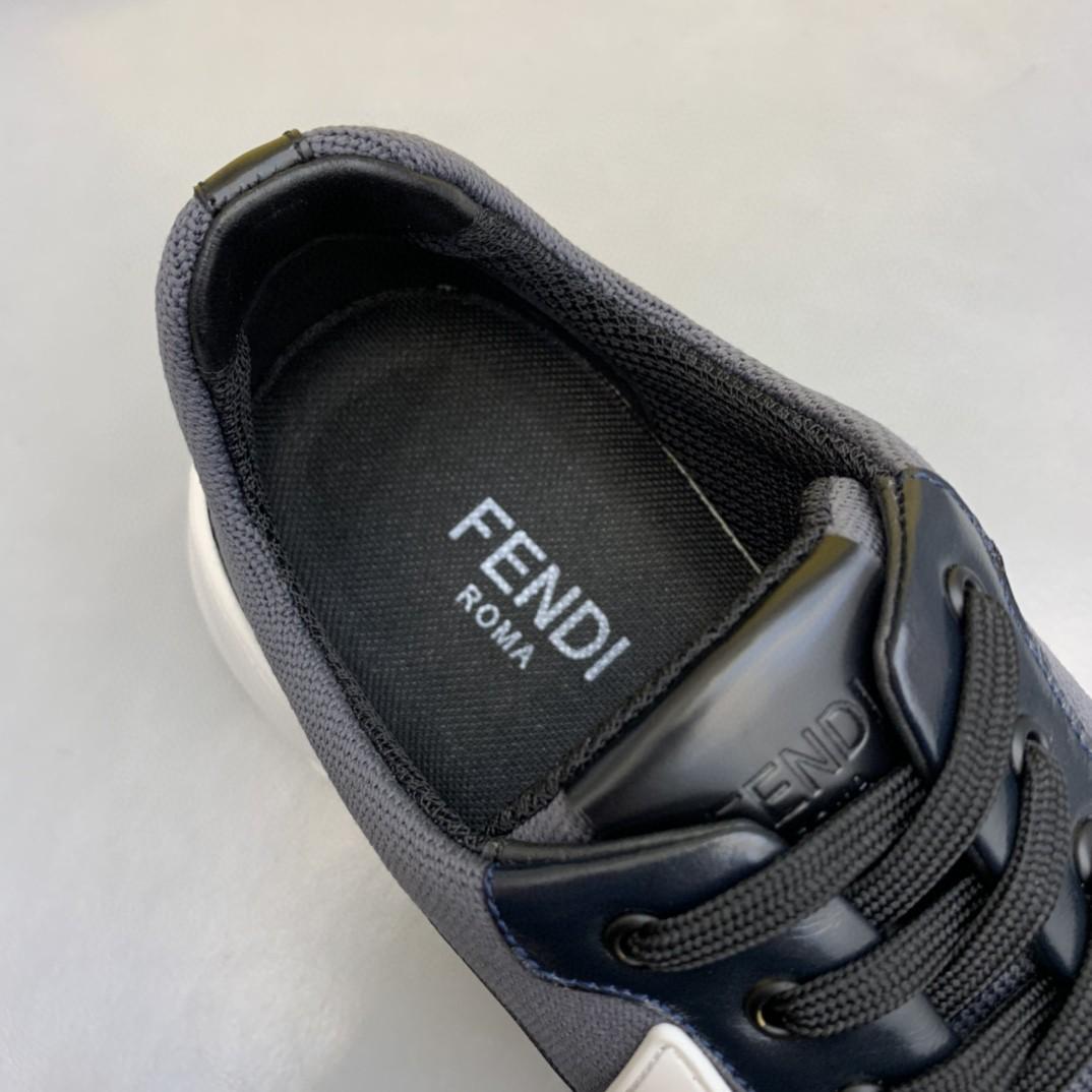 Fendi Force Low Tops Sneakers Grey For Men