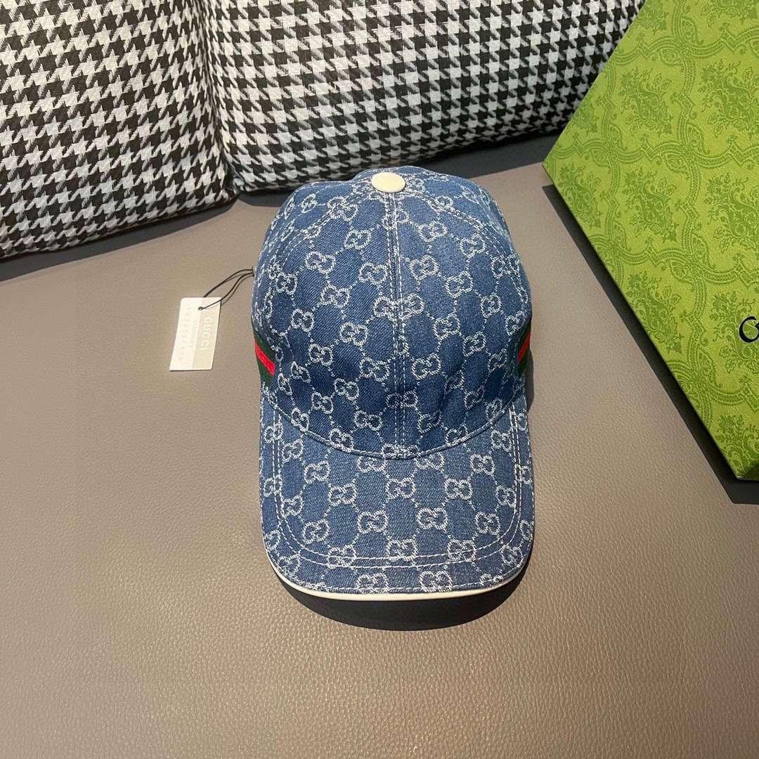 Gucci Baseball Hat Blue For Women