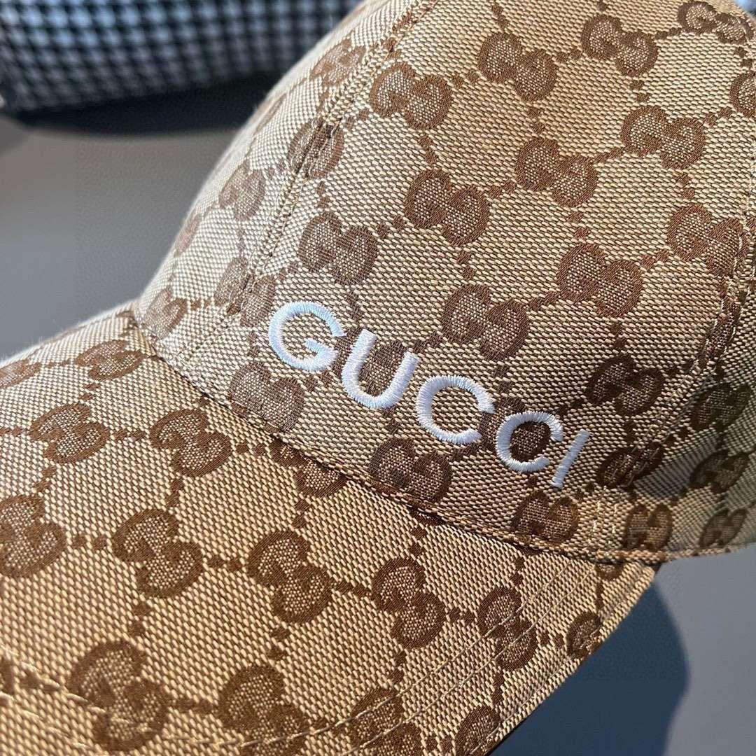 Gucci Baseball Hat Brown For Women