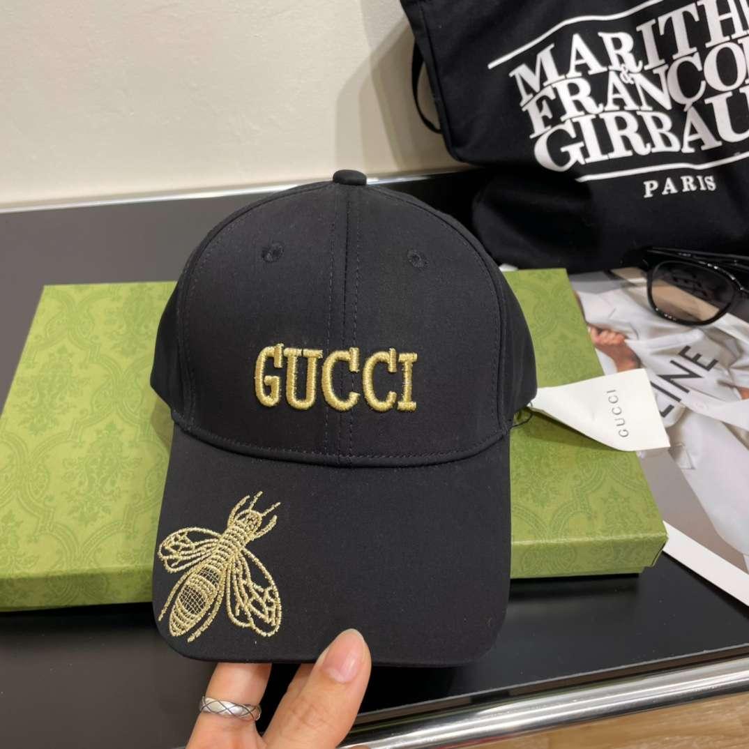 Gucci Bee Baseball Hat Black For Women