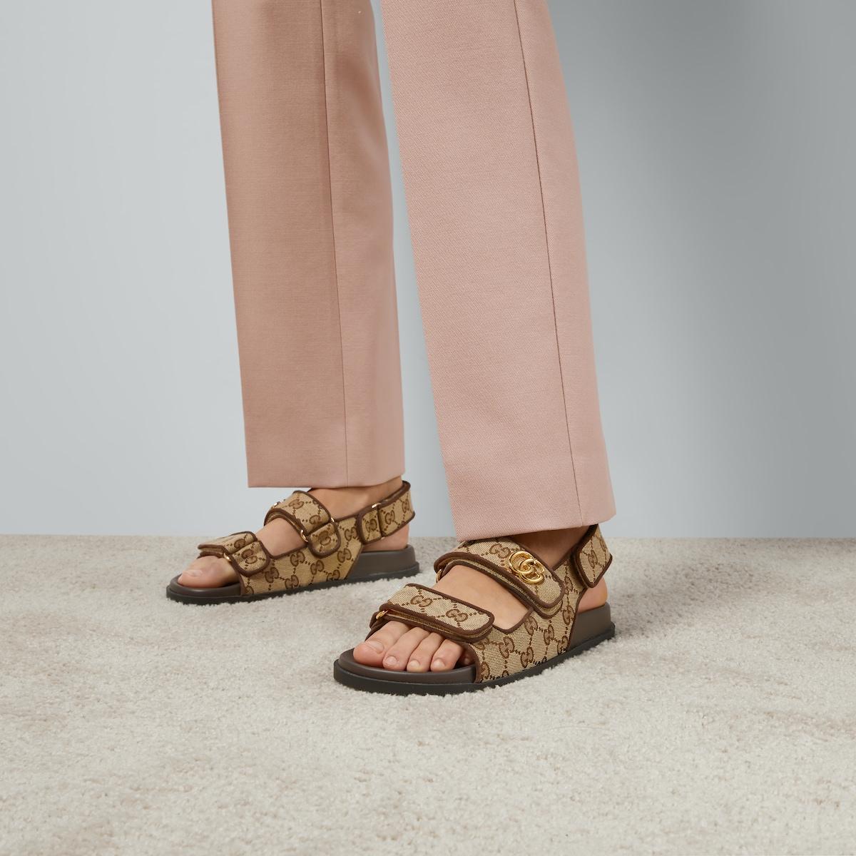 Gucci Double G Sandal Beige pour femmes 771575 G1730 9755