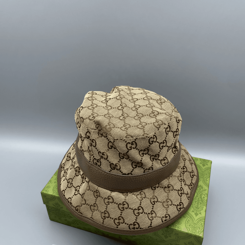 Gucci GG Canvas Bucket Hat Brown