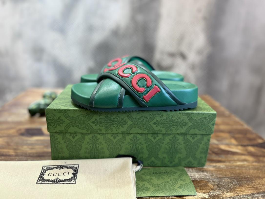 Gucci homme sandale vert pour les hommes