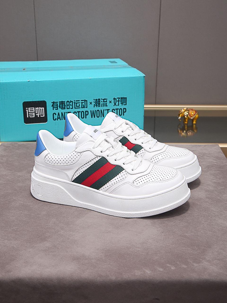 Gucci sneaker homme avec Web White pour hommes 669698 UPG10 9060