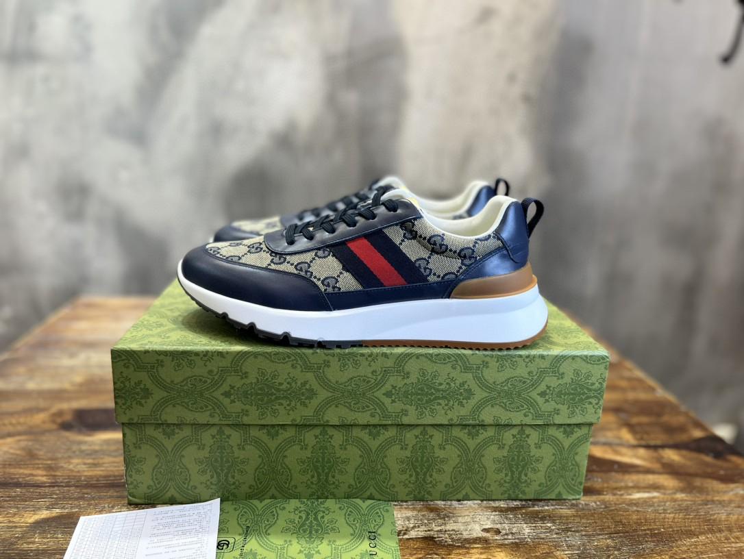 Gucci Sneaker avec Web Beige pour les hommes