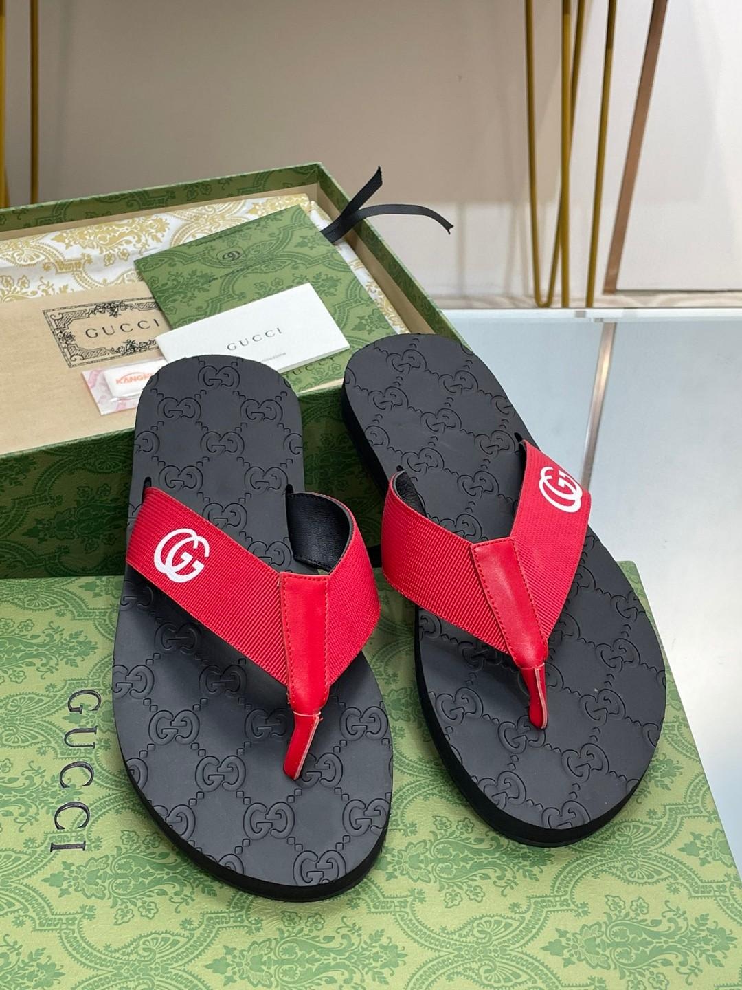 Gucci String Sandal Red pour hommes