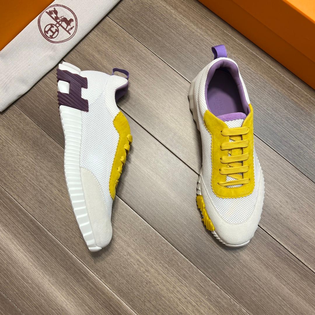 Hermès Bouncing Sneakers Jaune pour les hommes