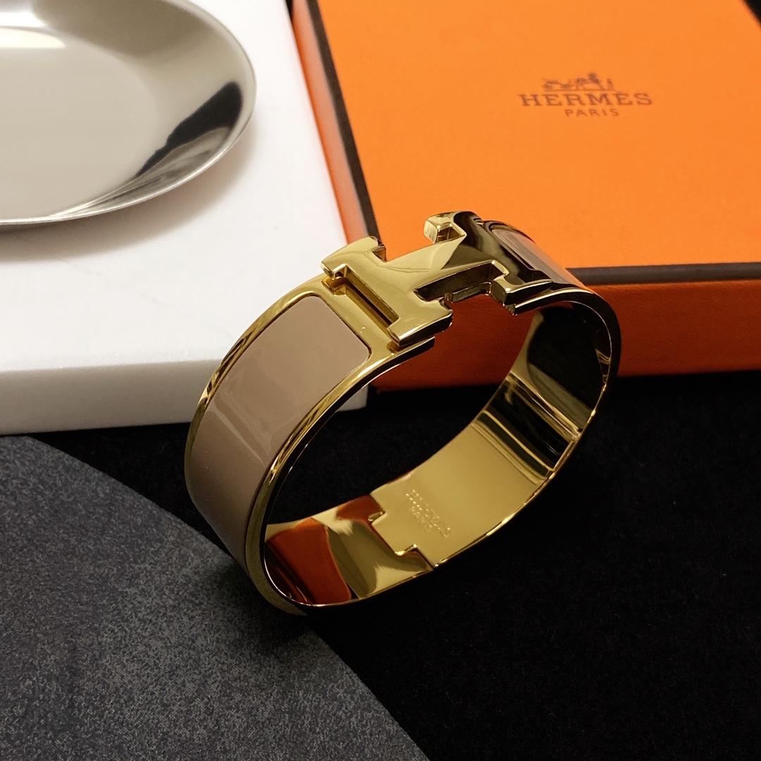 Hermes Clic H Bracelet Gold Hardware For Women