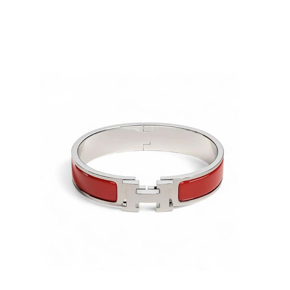 Bracelet Hermes Clic H Rouge Amarante H700001FP94PM