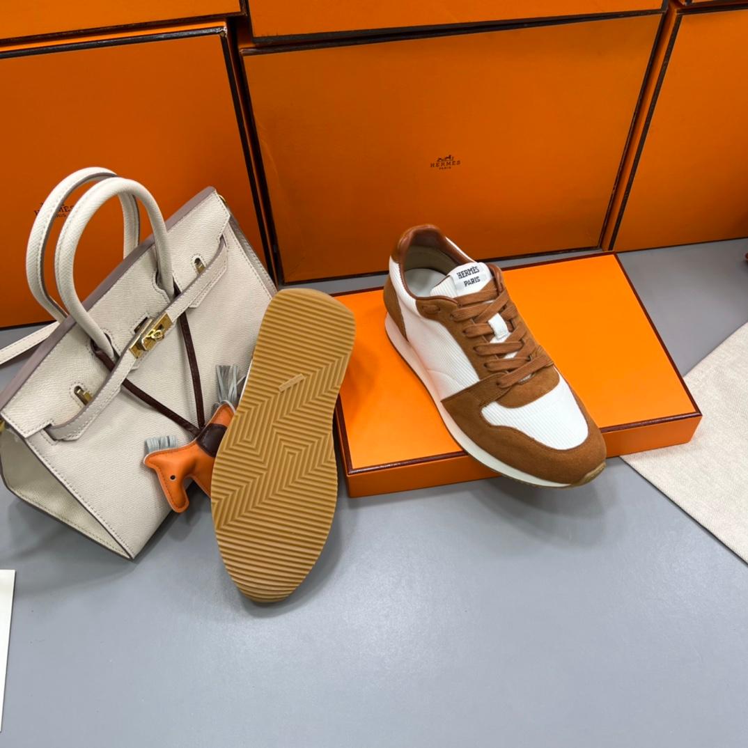 Hermes Escape Trainers Brown pour hommes H221171Z 90360