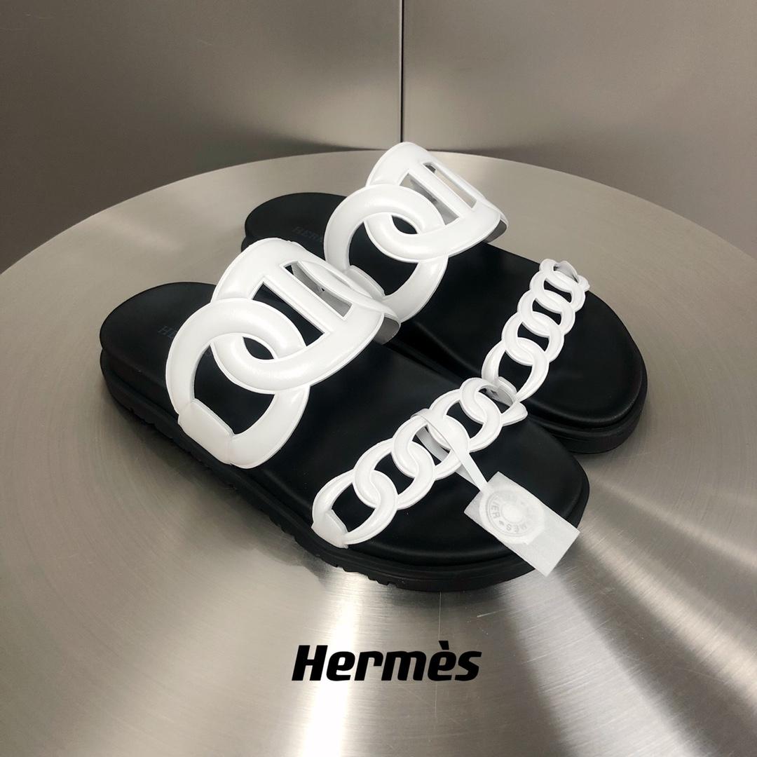 Hermes extra sandale blanc pour les hommes