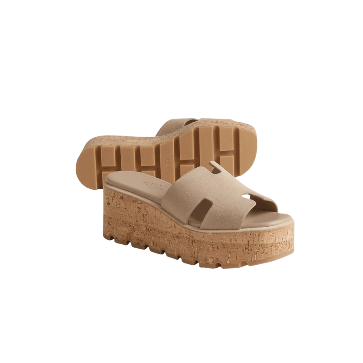 Hermes Eze 30 Sandals Beige Camel For Women H232150Z D1400