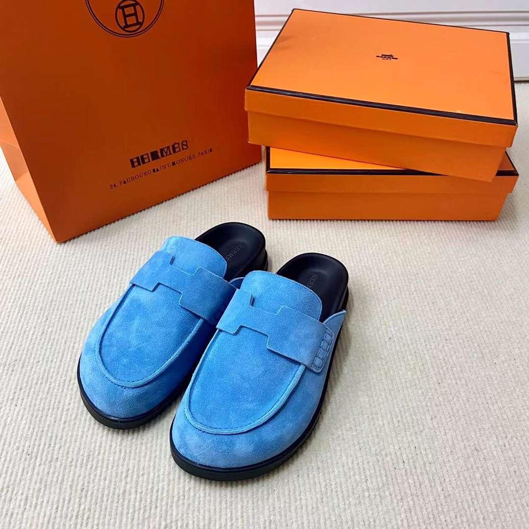 Hermes Go Mule Bleu pour les hommes