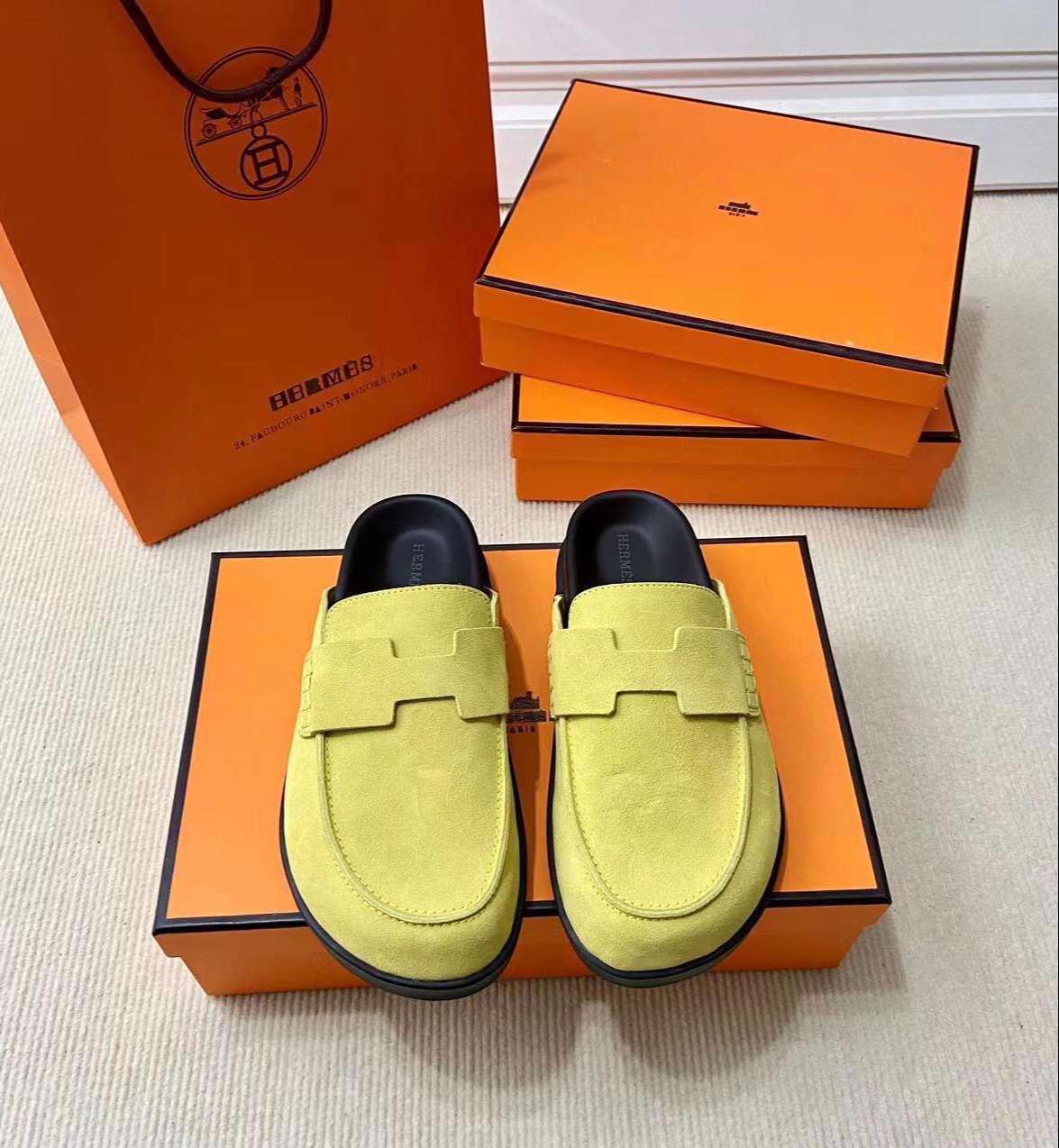 Hermes Go Mule crème pour les hommes