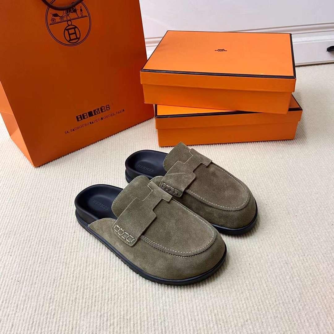Hermes Go Mule vert pour les hommes