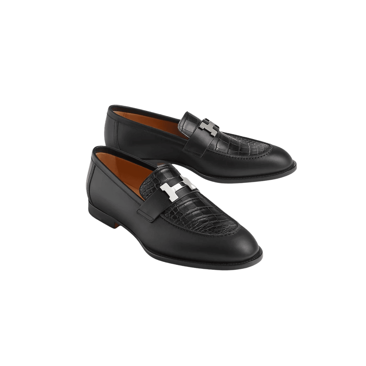 Hermes Honoer Mocassins Noir pour hommes H242828ZA01410