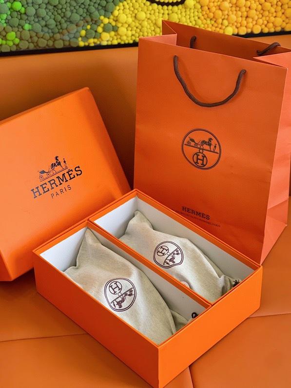 Hermes Izmir Sandales Brown pour hommes H041141ZH03400