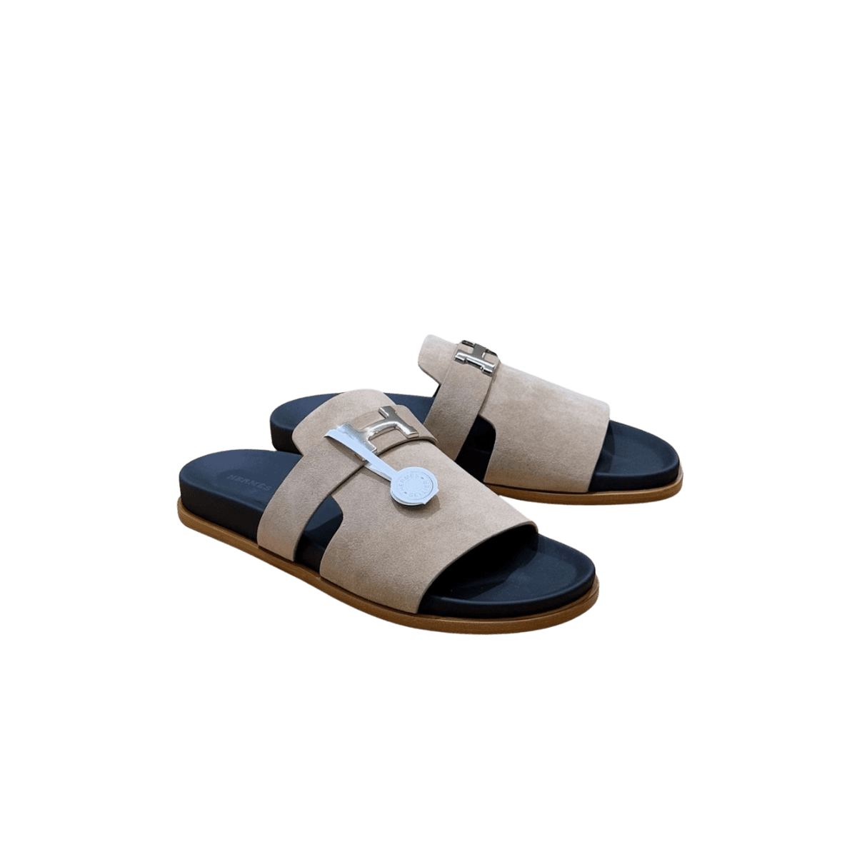 Hermes Jaures Sandals Grayish For Men