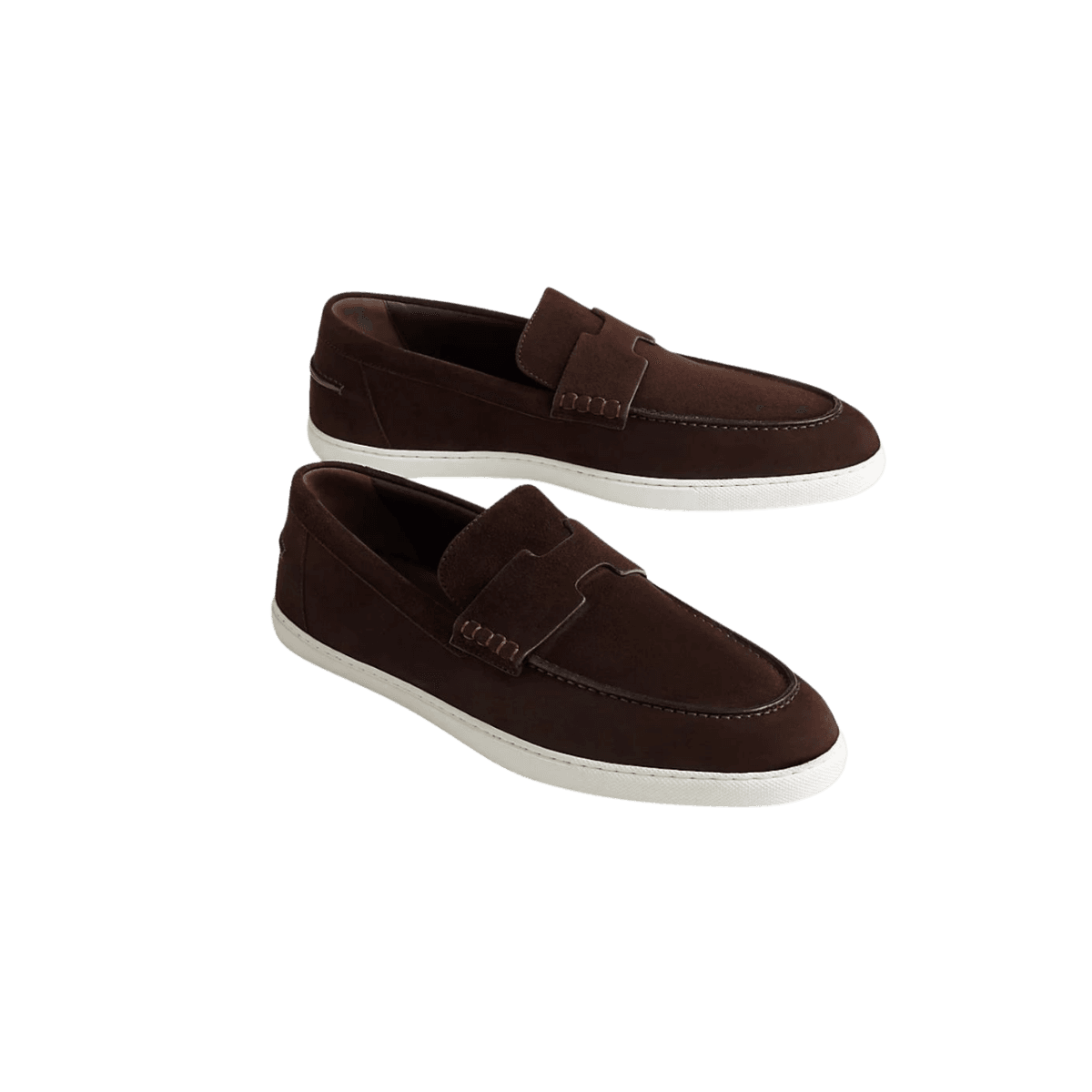 Hermès Job Loafers Marron Ebene pour les hommes H242935ZAME420