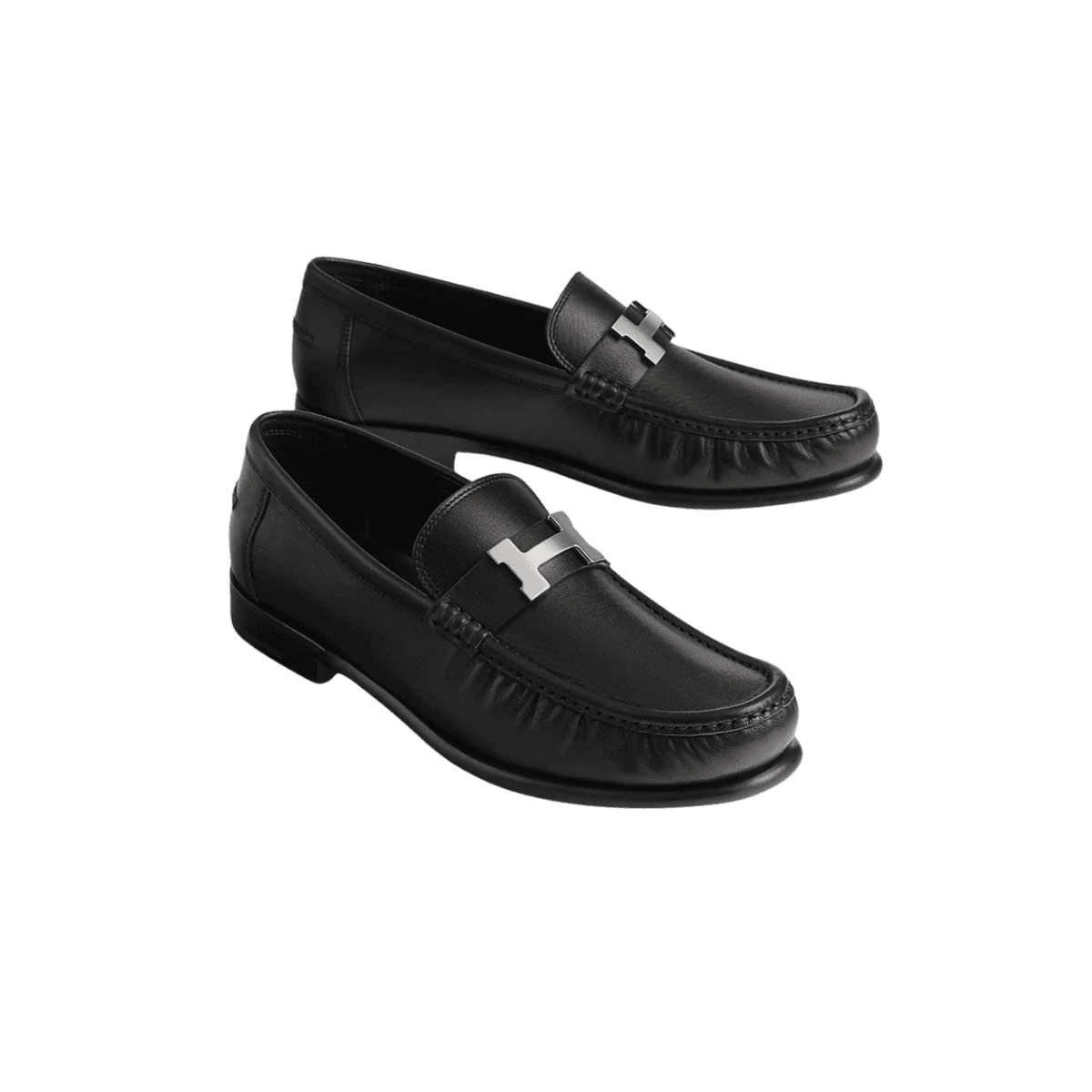 Hermes Karlo Loafers Noir pour hommes H251996ZA01395