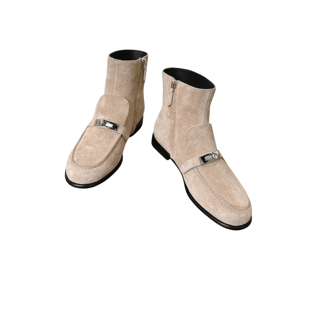 Hermes Kelsy Bottes de cheville Camel beige pour femmes H251004Z D1355