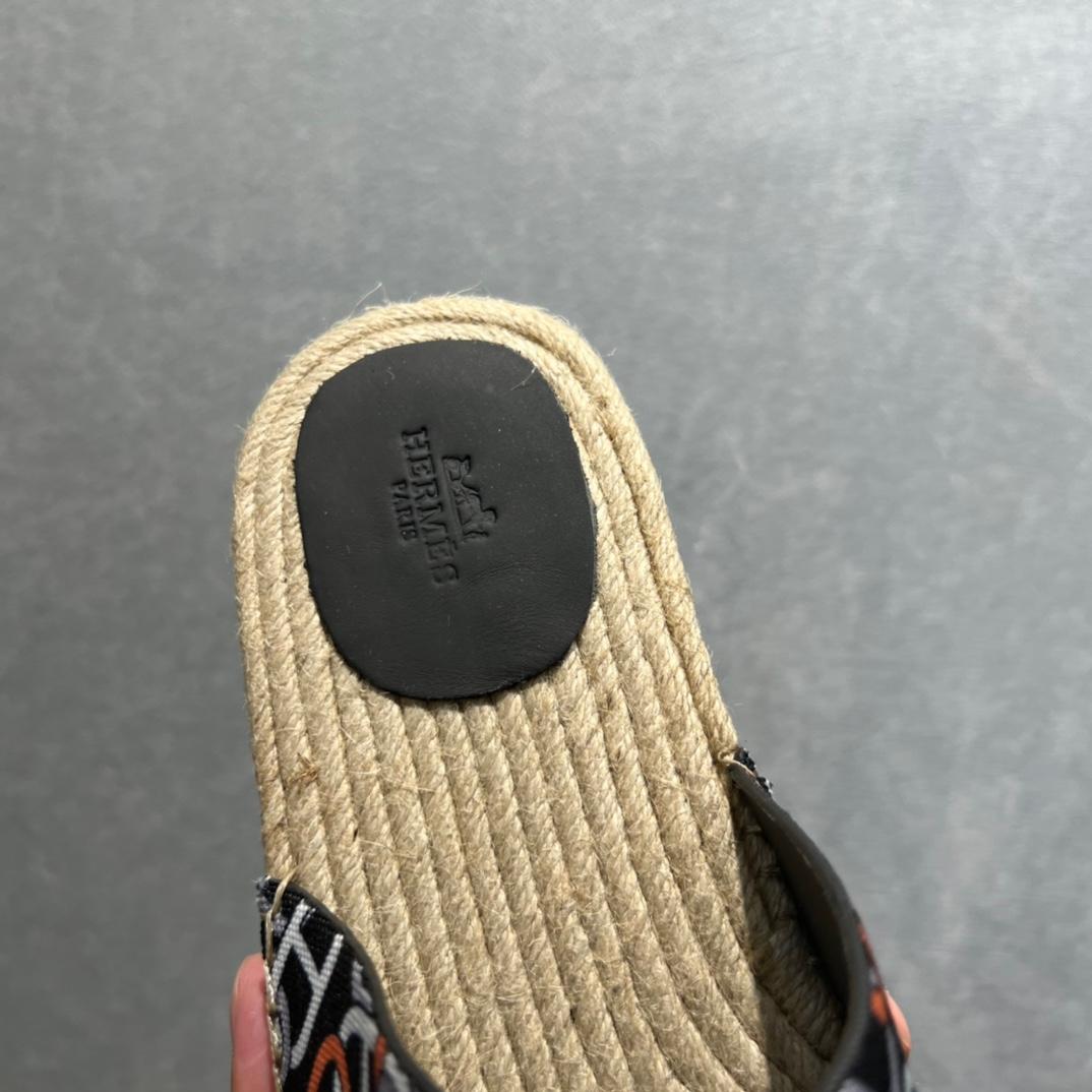 Hermes Old Espadrilles Noir pour les hommes