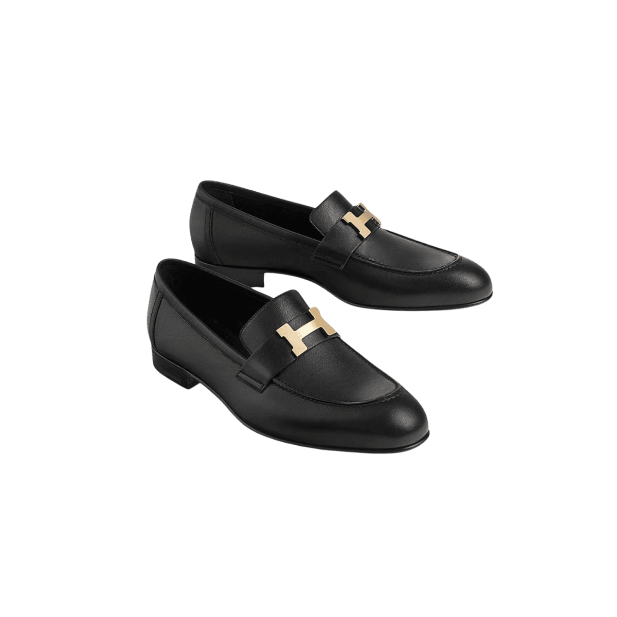 Hermes Paris Loafers Noir pour les hommes