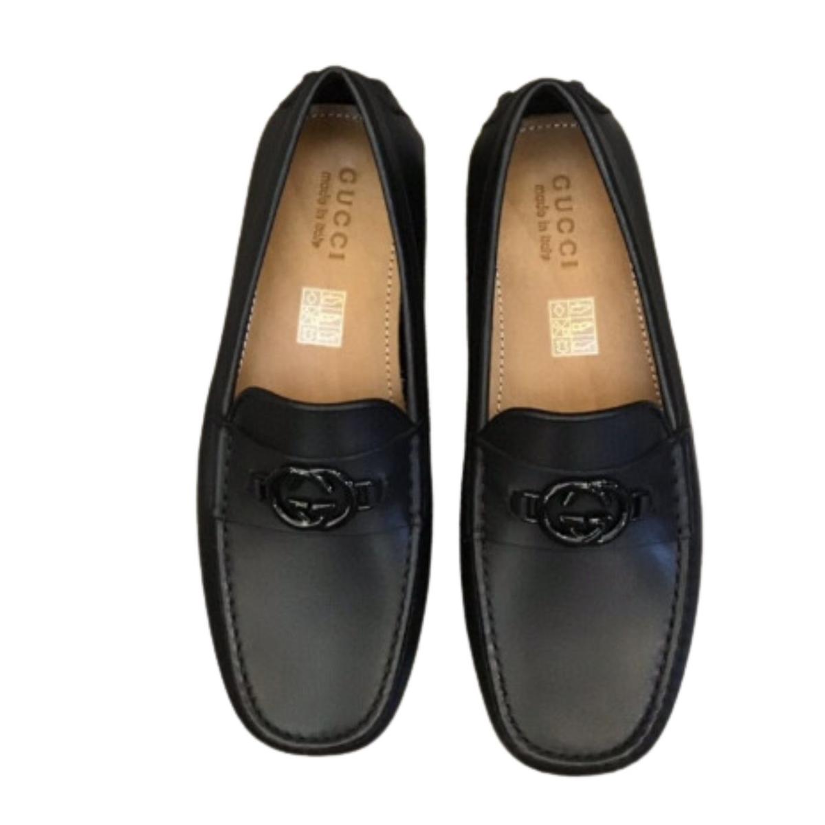 Loafer avec verrouillage G noir pour les hommes