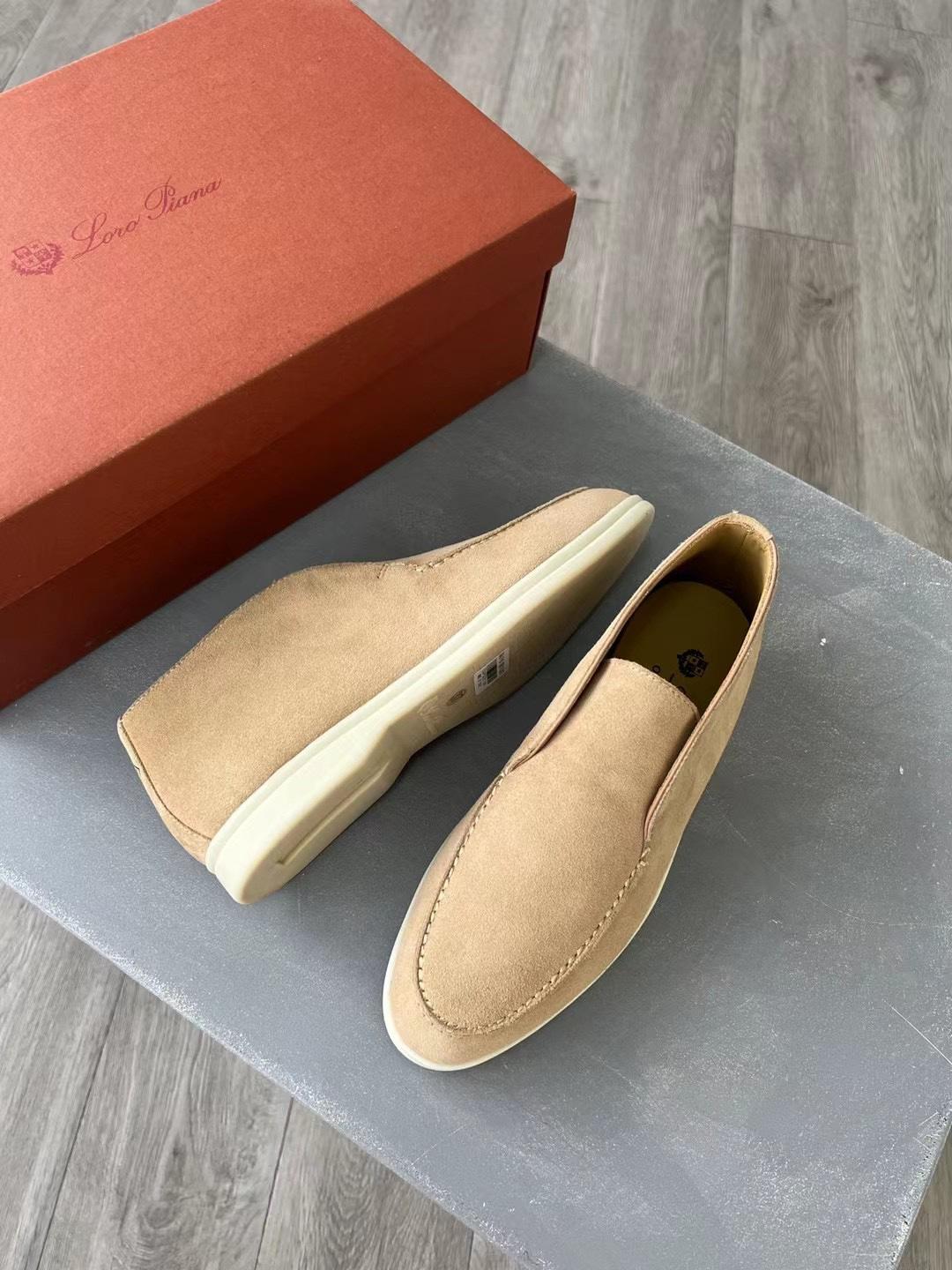 Loro Piana Open Walk Bottes Grès pour femmes