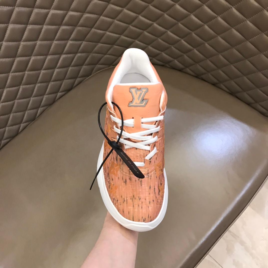 Louis Vuittion Show Up Sneaker Orange For Men LV