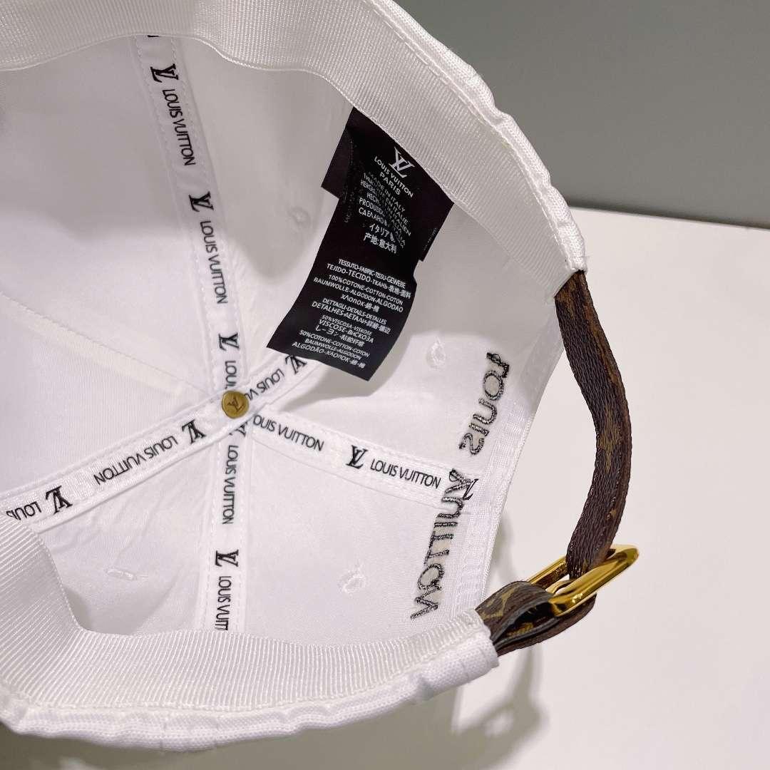 Louis Vuitton Baseball Cap White For Men