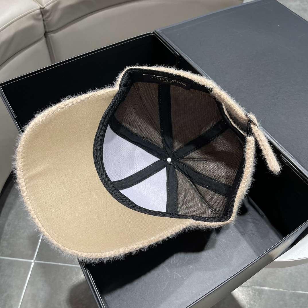 Louis Vuitton Corduroy Cap Beige For Women